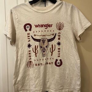 Wrangler Cream Casual Tee